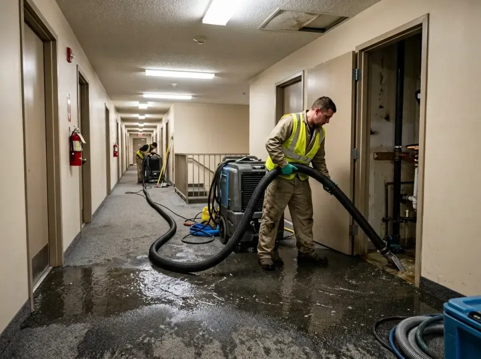 multi-unit-apartment-hallway-f-005 — frequently asked questions, Emergency Burst Pipe Water Extraction & Removal in Sierra V…